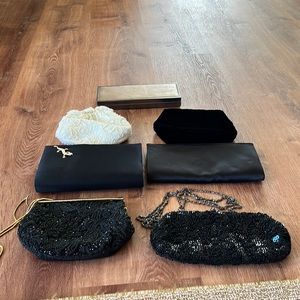 7 ALMOST NEW EVENING CLUTCHES